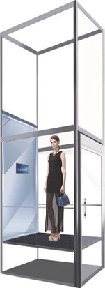 Κλειστός ανελκυστήρας πλατφορμών γυαλιού